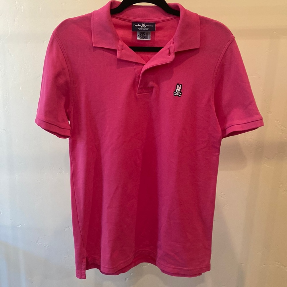 Psyco Bunny hot pink polo size 4.